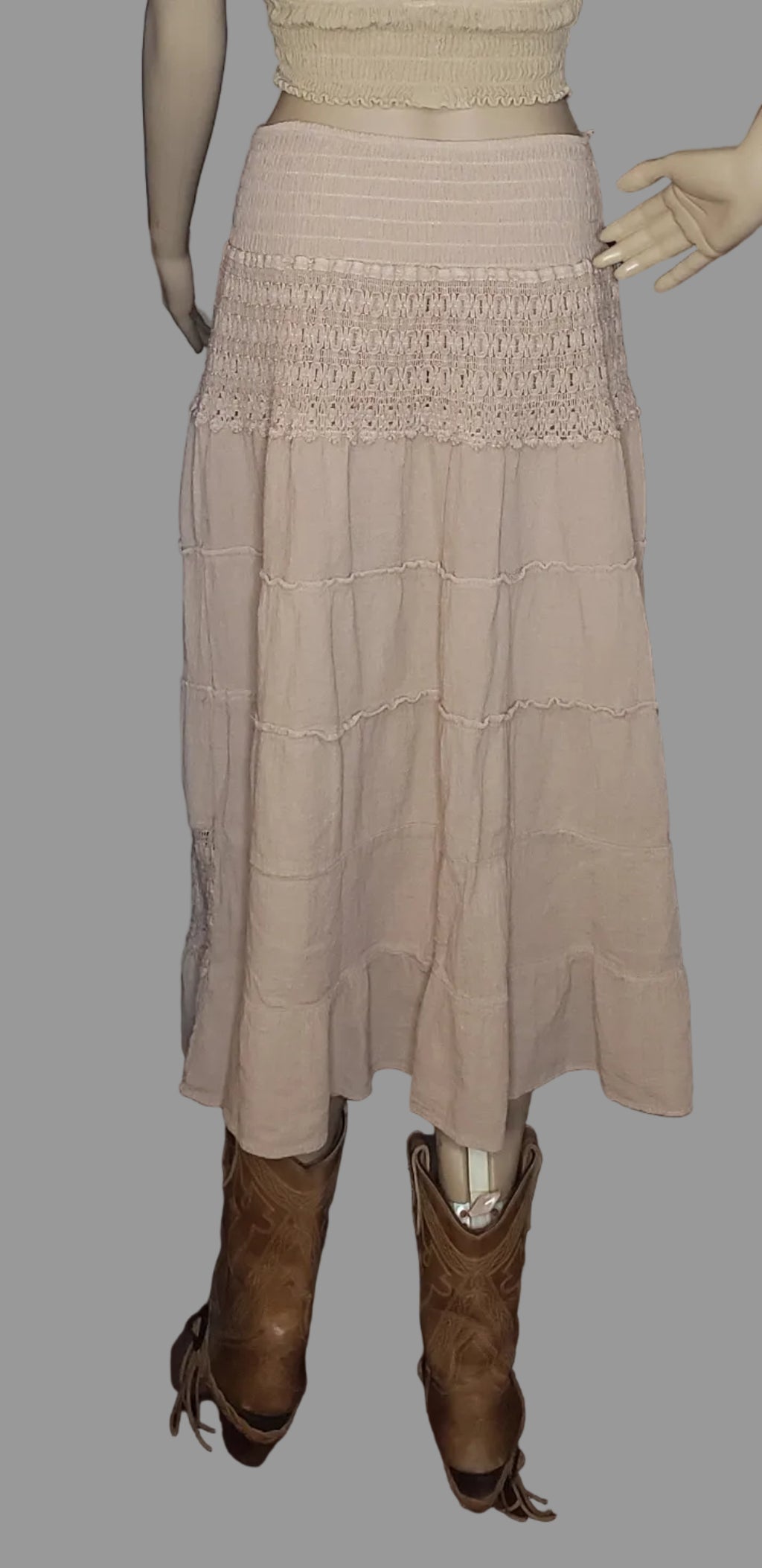 Coastal Greca Maxi Skirt