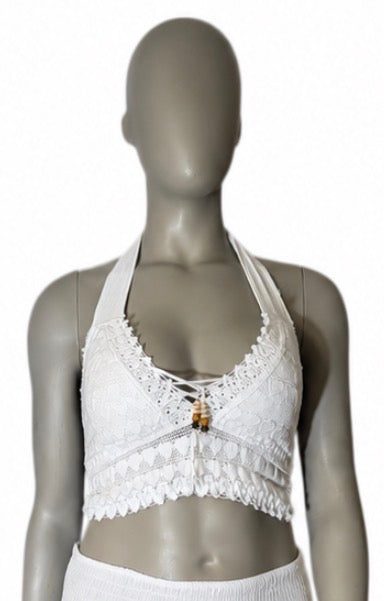 Coastal Peruvian Crochet Halter Top