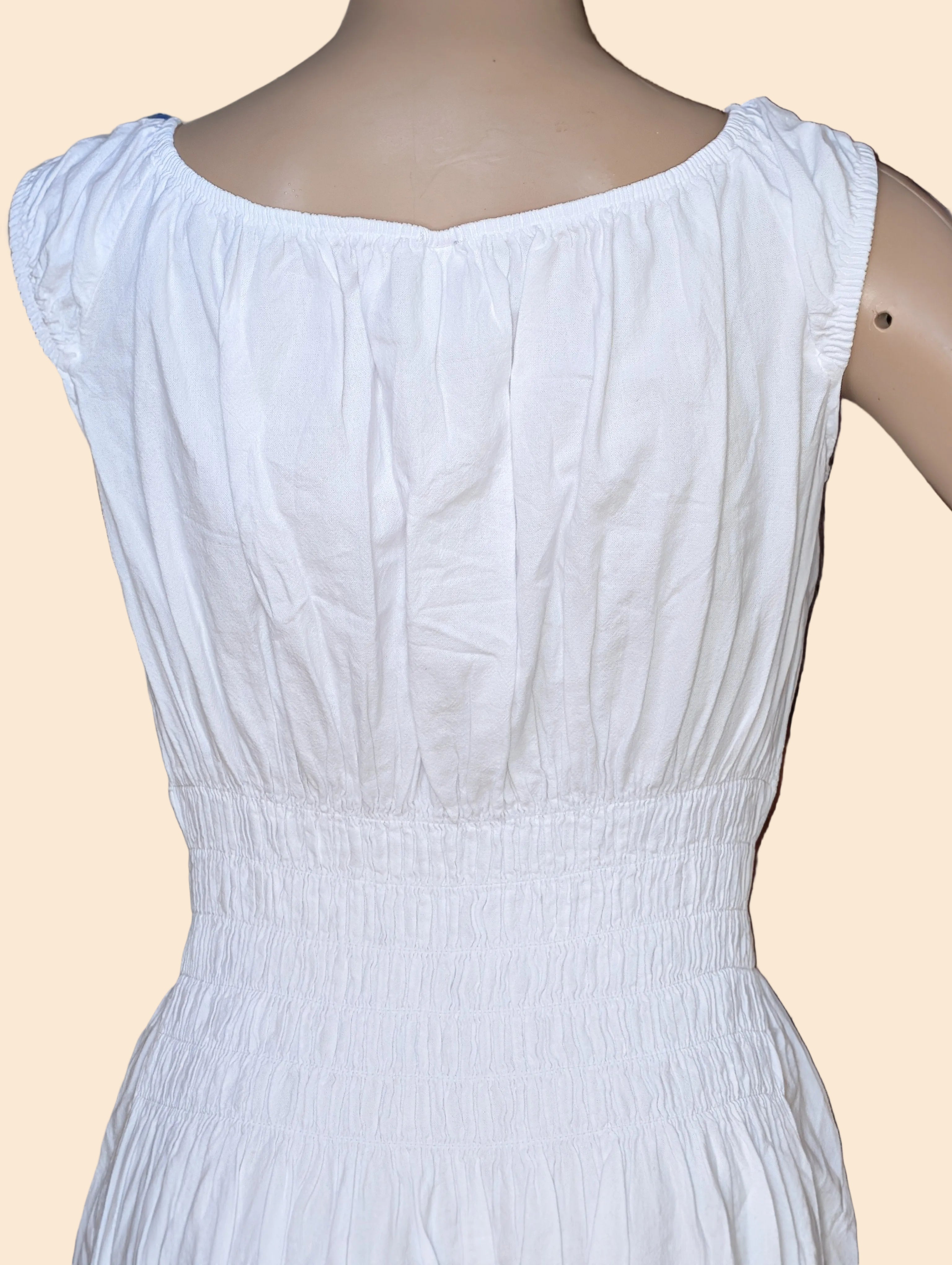 Coastal Lace-Up Maxi Dress