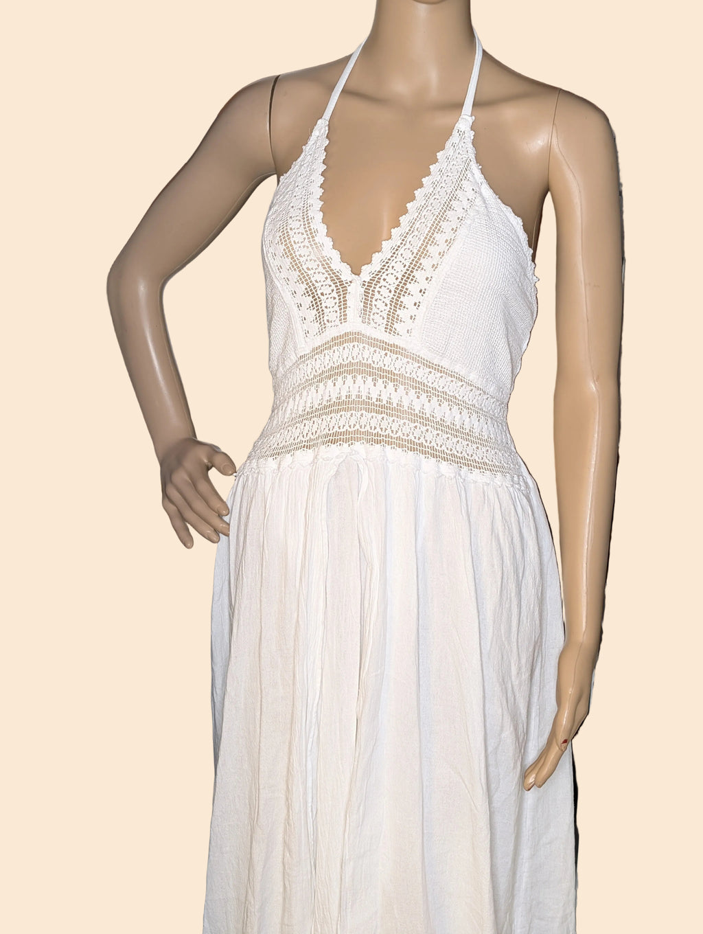 Coastal Split-Front Halter Maxi Dress