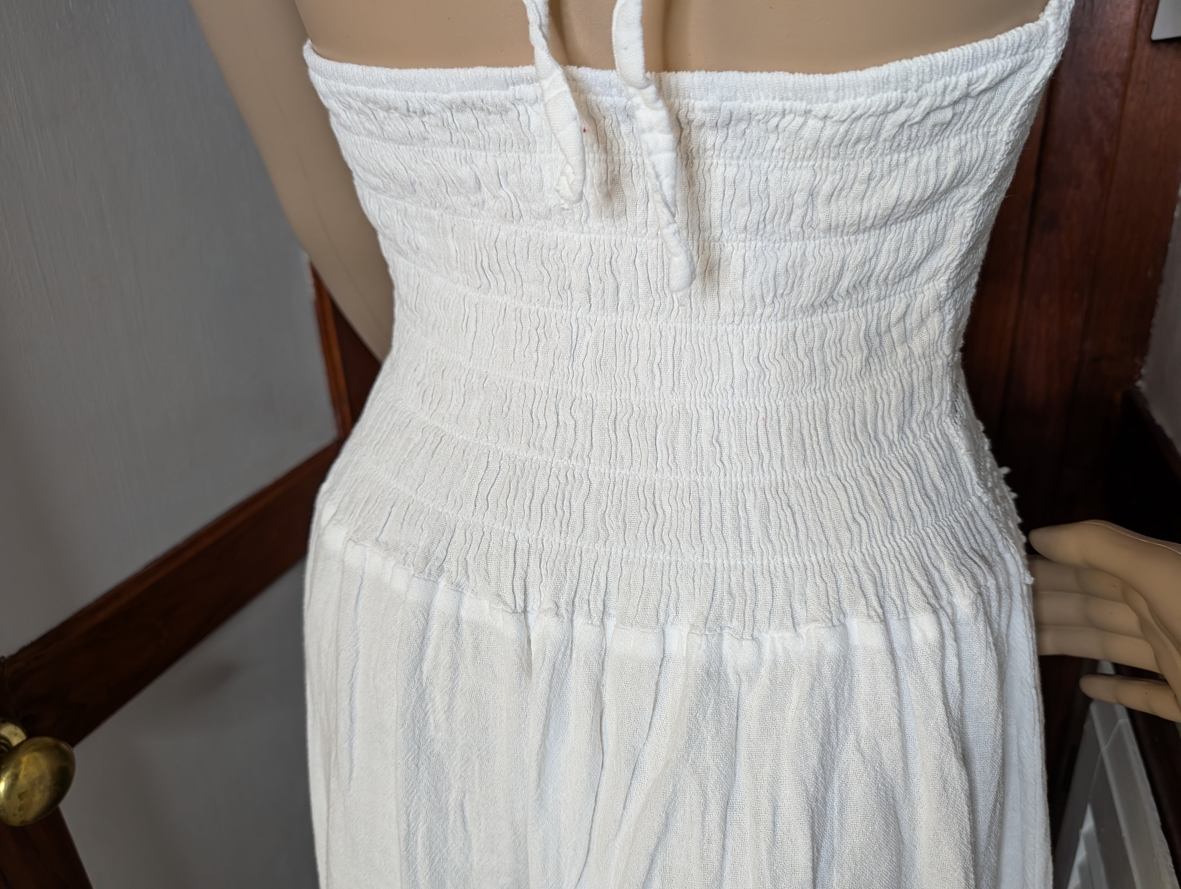 Coastal Split-Front Halter Maxi Dress