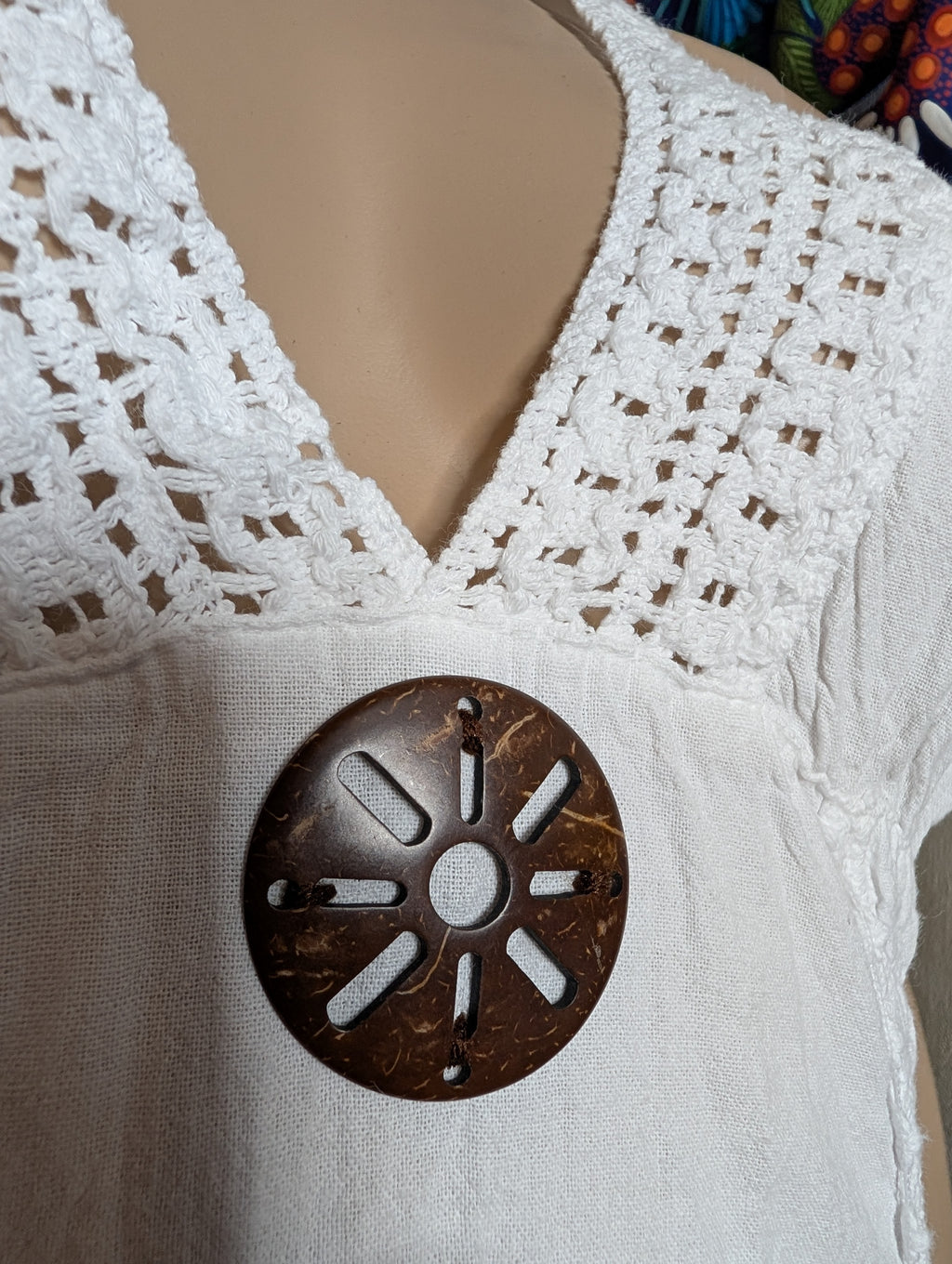 Coastal Medallion Halter Mini Dress