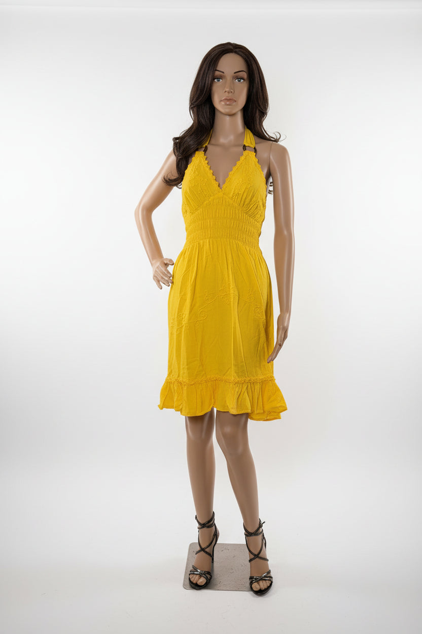 Coastal Halter Mini Dress