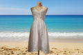 Coastal Lace Halter Dress